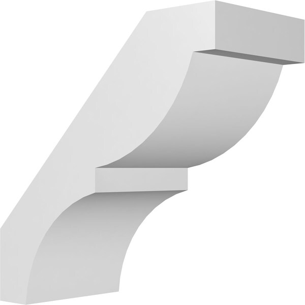 Ekena Millwork 5-in. W x 10-in. D x 10-in. H Valencia Architectural Grade PVC Knee Brace BRCP05X10X10VAL - main